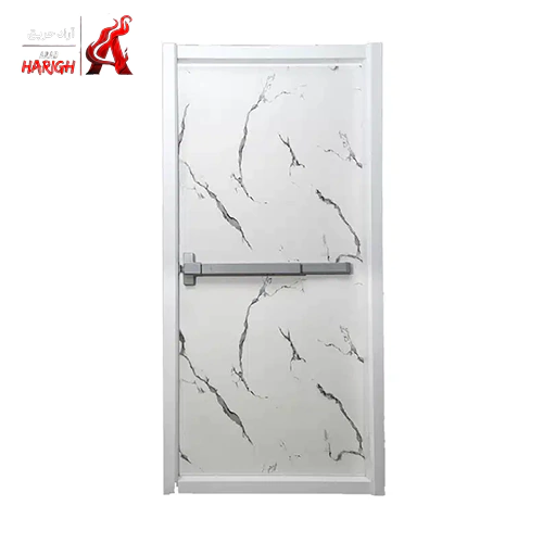 درب ضد حریق طرح سنگ سفید